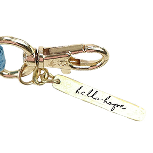 Macrame Keychain Hello Hope