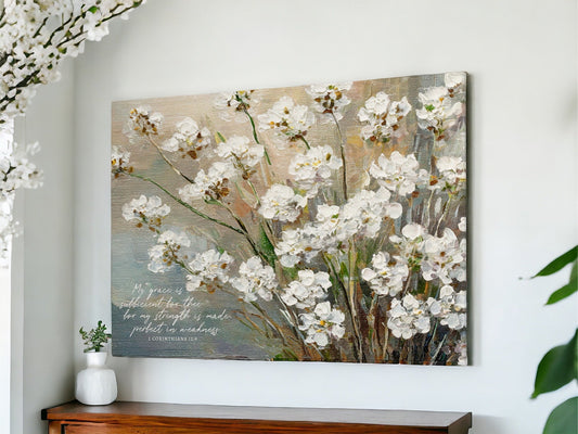 My Strength is Made Perfect In Weakness Canvas Art