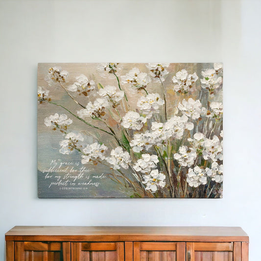 My Strength is Made Perfect In Weakness Canvas Art