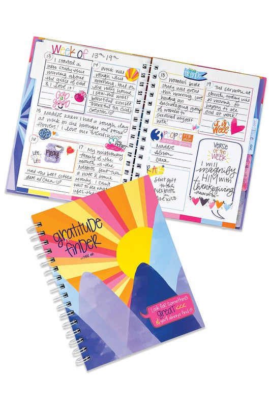 Faith-Based Gratitude Finder Journal with Stickers