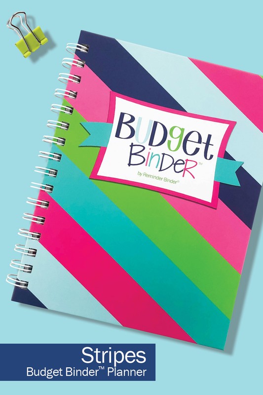 Non-Dated 52-Week Budget Binder - Striped Pattern