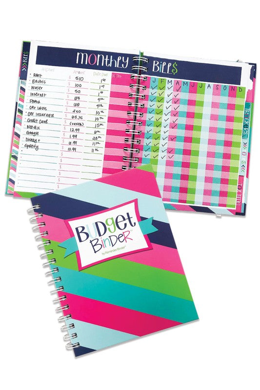 Non-Dated 52-Week Budget Binder - Striped Pattern