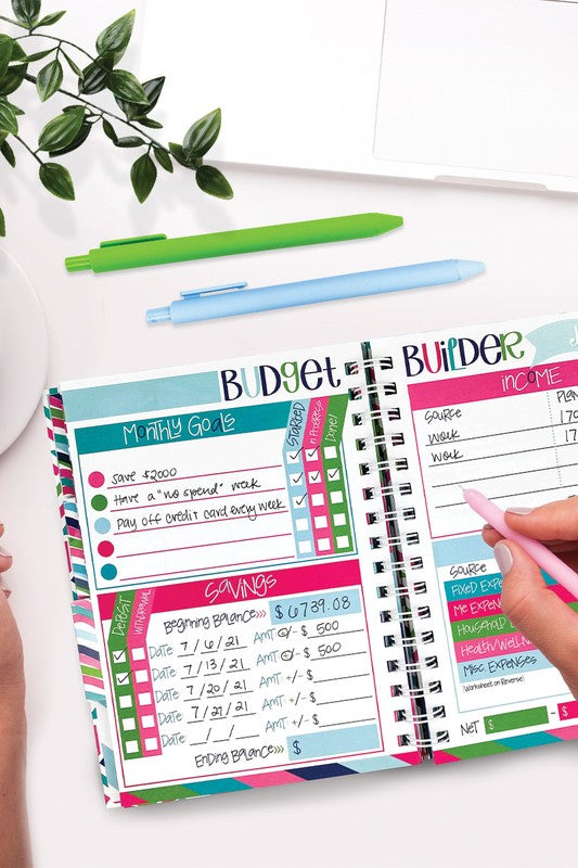 Non-Dated 52-Week Budget Binder - Striped Pattern