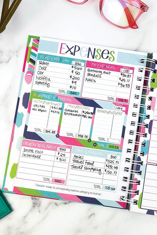 Non-Dated 52-Week Budget Binder - Striped Pattern