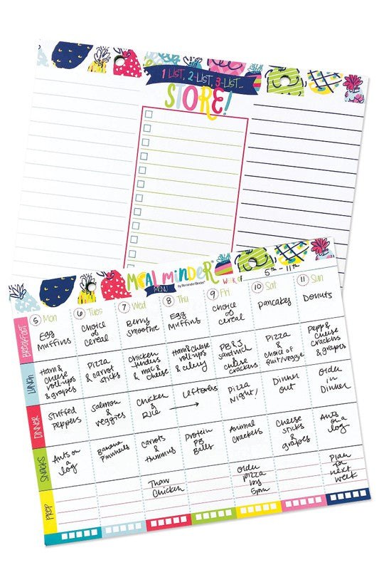 52-Week Meal Minder Menu Planner with Dry Erase Board