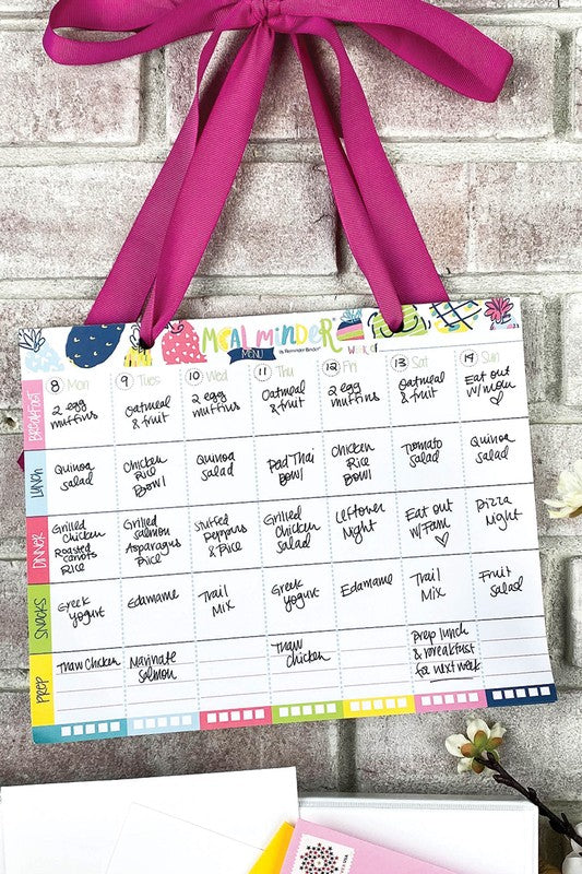 52-Week Meal Minder Menu Planner with Dry Erase Board