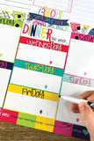 52-Week Meal Minder Menu Planner with Dry Erase Board