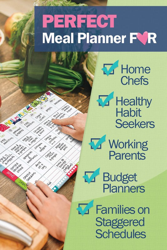 52-Week Meal Minder Menu Planner with Dry Erase Board