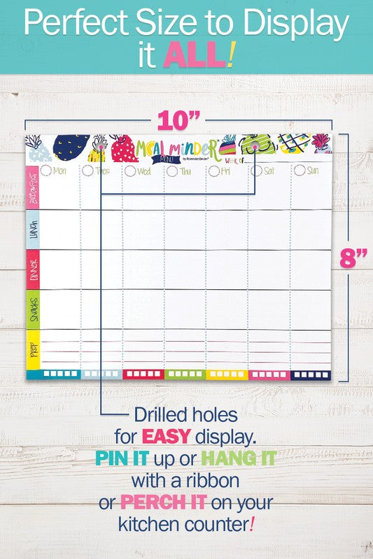 52-Week Meal Minder Menu Planner with Dry Erase Board