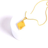 Mustard Seed Diamond Gold Necklace