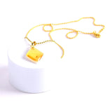 Mustard Seed Diamond Gold Necklace