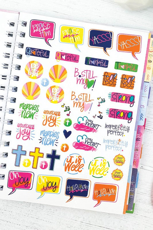 Be Still 52-Week Faith-Based Gratitude Journal With Stickers