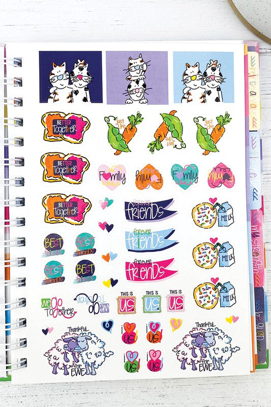 Faith-Based Gratitude Finder Journal with Stickers