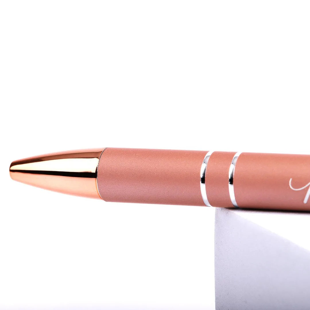 Pray Wait Trust Rose Gold Pen With Stylus Tip