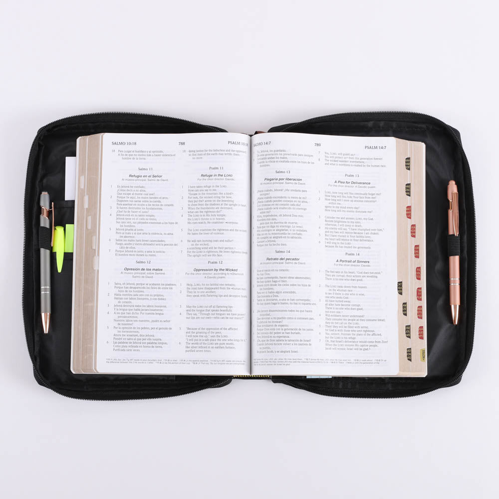 Canvas Bible Cover - Cross Patch (Medium)