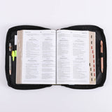 Canvas Bible Cover - Cross Patch (Medium)