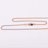 Cross in Heart Rose Gold & Sterling Silver 18" Necklace