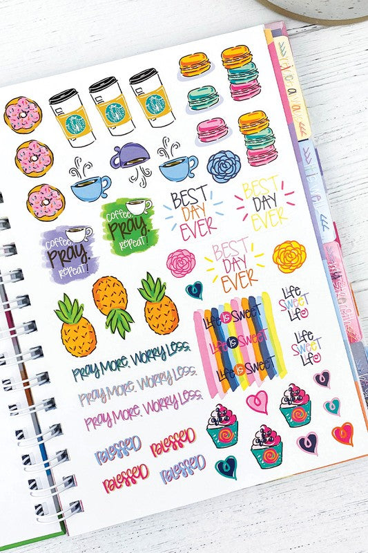 Faith-Based Gratitude Finder Journal with Stickers