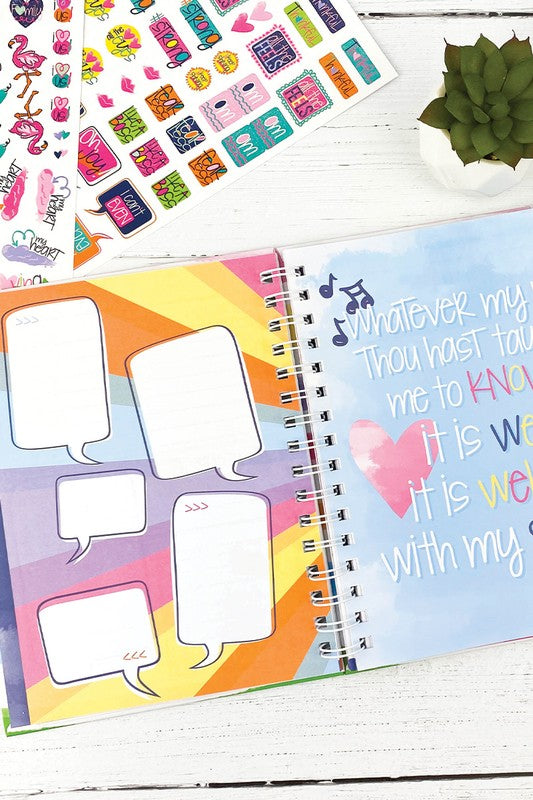 Faith-Based Gratitude Finder Journal with Stickers