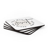 Handcrafted Square Coaster Set of 4 - the Truth the Way the Life