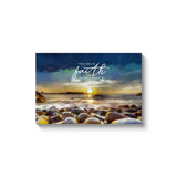 Peaceful Shore Scripture Wall Art Canvas