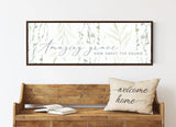 Amazing Grace in Floral Print Christian Wall Art